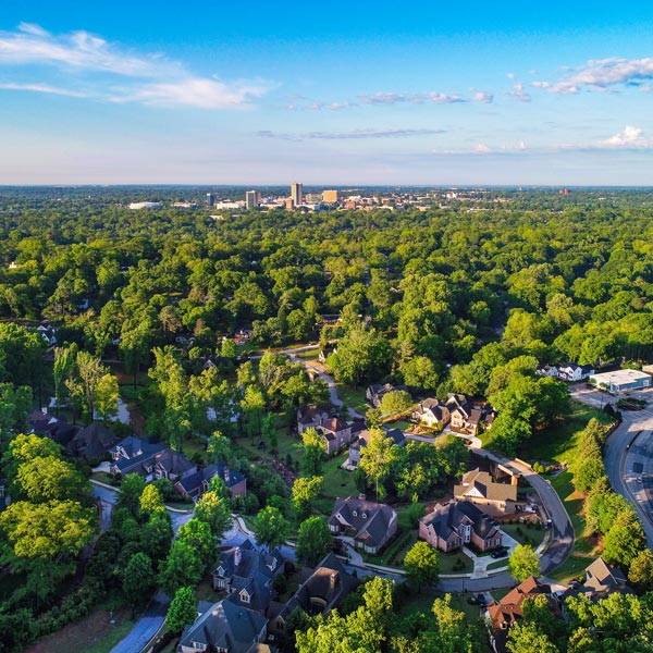 Greenville, SC Skyline from Paris Mountain