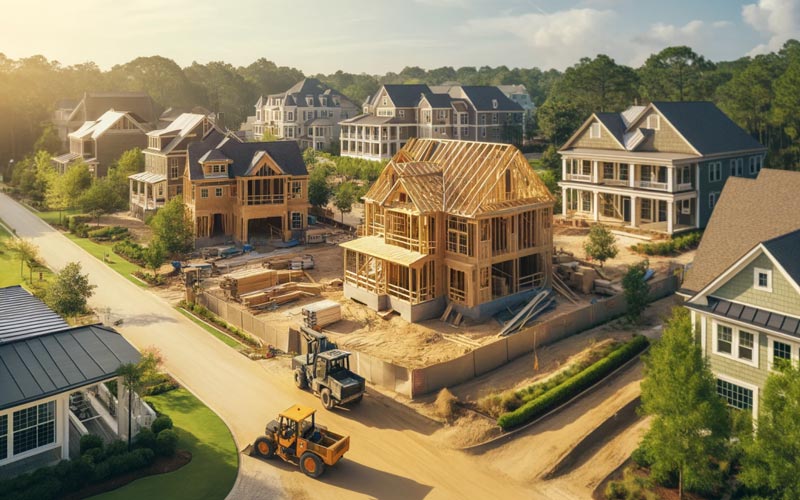 New house is constructing.