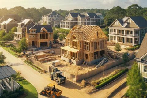 New house is constructing.