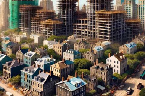Image of developing city.