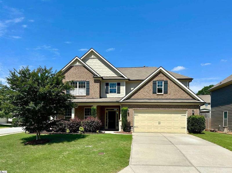Front view of big house for sale